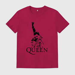 Футболка хлопковая мужская Queen: Rock You, цвет: маджента