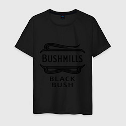 Футболка хлопковая мужская Bushmills black bush, цвет: черный