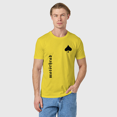 Мужская футболка Motrhead Peak / Желтый – фото 3