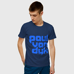 Футболка хлопковая мужская Paul van Dyk: Filled, цвет: тёмно-синий — фото 2