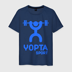 Футболка хлопковая мужская Yopta Sport, цвет: тёмно-синий