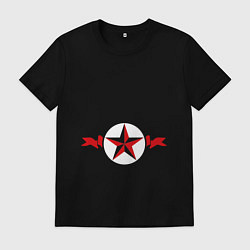 Футболка хлопковая мужская Боевого духа, цвет: черный