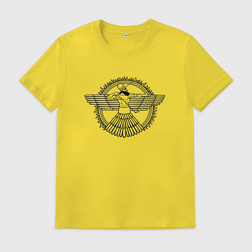Мужская футболка Assyrian archer / Желтый – фото 1