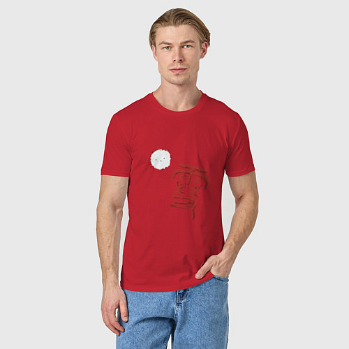 Мужская футболка Бездомный бог / Красный – фото 3