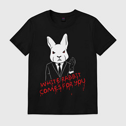 Футболка хлопковая мужская Misfits: White rabbit, цвет: черный