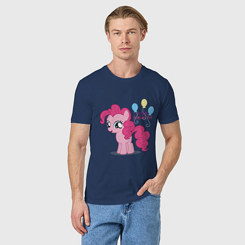 Мужская футболка Young Pinkie Pie / Тёмно-синий – фото 3