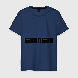 Футболка хлопковая мужская Eminem: minimalism, цвет: тёмно-синий