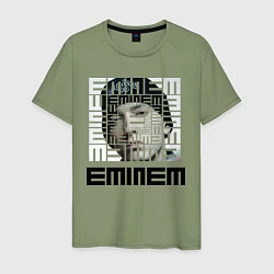 Футболка хлопковая мужская Eminem labyrinth, цвет: авокадо