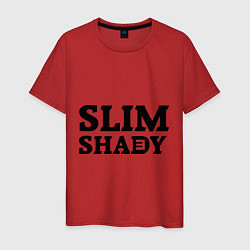 Футболка хлопковая мужская Slim Shady: Big E, цвет: красный