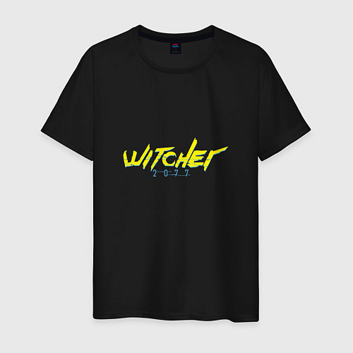 Мужская футболка WITCHER 2077 / Черный – фото 1
