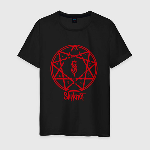 Мужская футболка Slipknot Penragram / Черный – фото 1