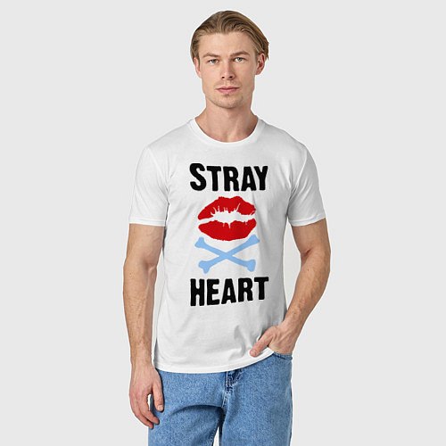 Мужская футболка Stray heart / Белый – фото 3