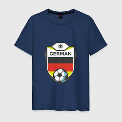 Футболка хлопковая мужская German Soccer, цвет: тёмно-синий