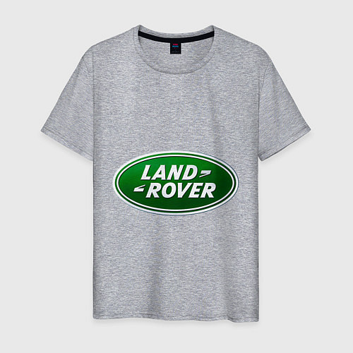 Мужская футболка Logo Land Rover / Меланж – фото 1