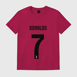 Футболка хлопковая мужская RONALDO 7, цвет: маджента