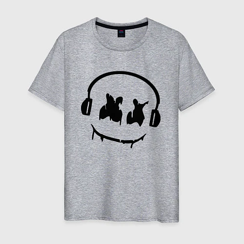 Мужская футболка Marshmello Music / Меланж – фото 1
