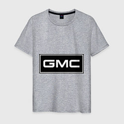Футболка хлопковая мужская GMC logo, цвет: меланж