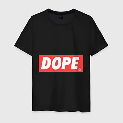 Футболка хлопковая мужская Dope Logo, цвет: черный