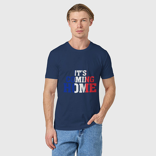 Мужская футболка France: I'ts coming home / Тёмно-синий – фото 3