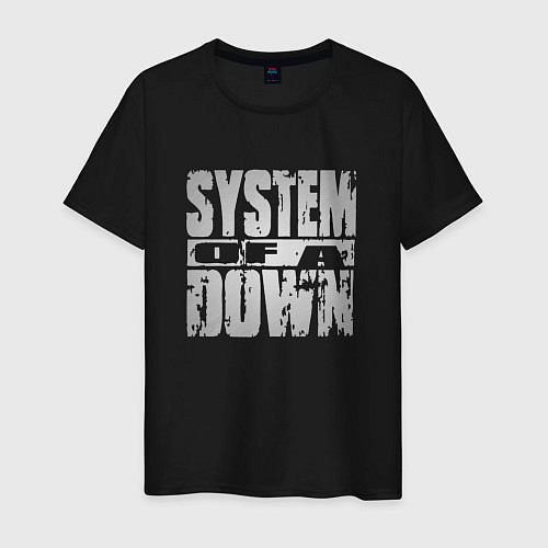 Мужская футболка System of a Down / Черный – фото 1