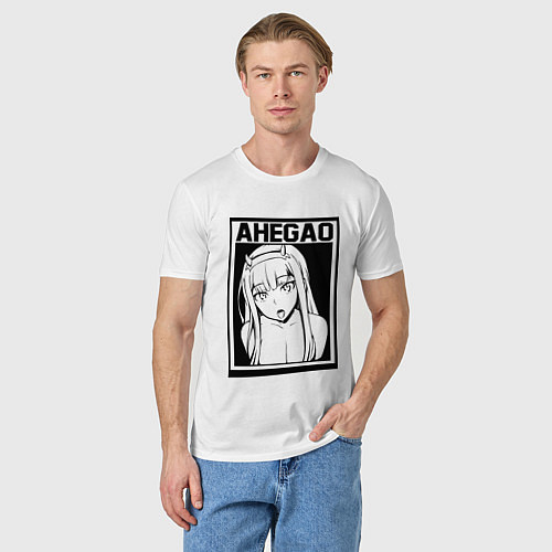Мужская футболка AHEGAO / Белый – фото 3