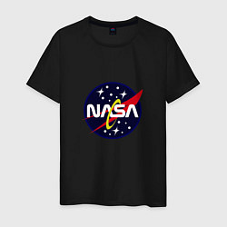 Футболка хлопковая мужская NASA: Space Style, цвет: черный