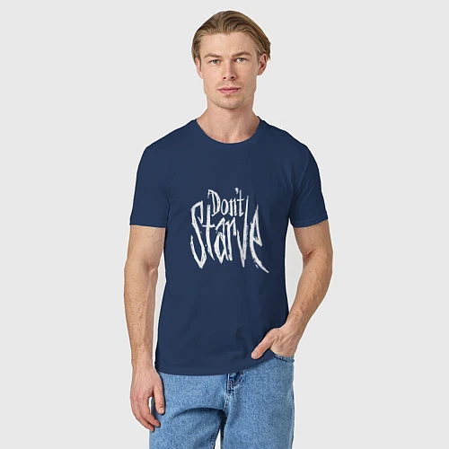 Мужская футболка Don't Starve / Тёмно-синий – фото 3