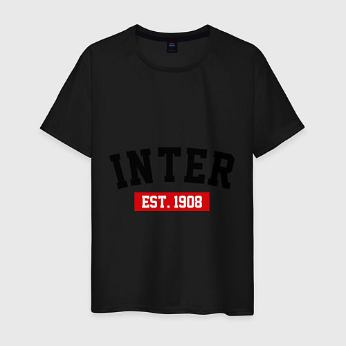 Мужская футболка FC Inter Est. 1908 / Черный – фото 1