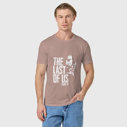 Мужская футболка The last of us: Part II / Пыльно-розовый – фото 3