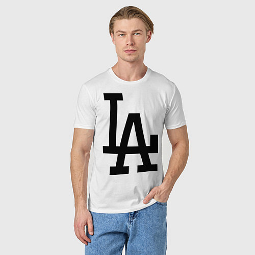 Мужская футболка LA: Los Angeles / Белый – фото 3