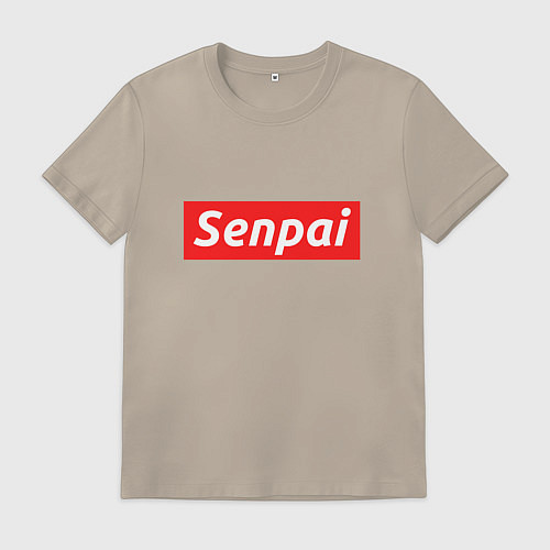 Мужская футболка Senpai Supreme / Миндальный – фото 1