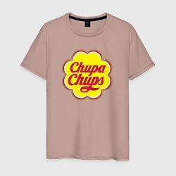 Футболка хлопковая мужская Chupa-Chups, цвет: пыльно-розовый