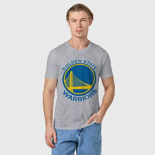 Мужская футболка Golden state Warriors / Меланж – фото 3