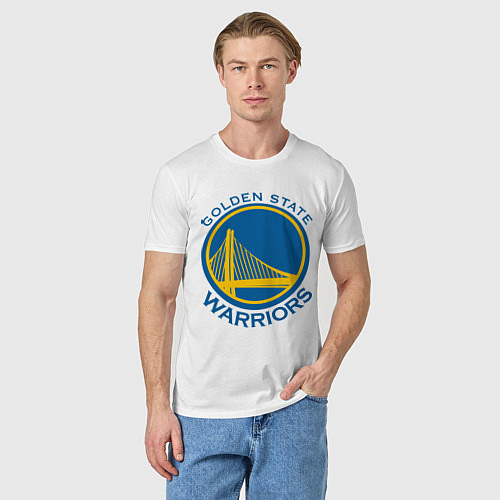 Мужская футболка Golden state Warriors / Белый – фото 3