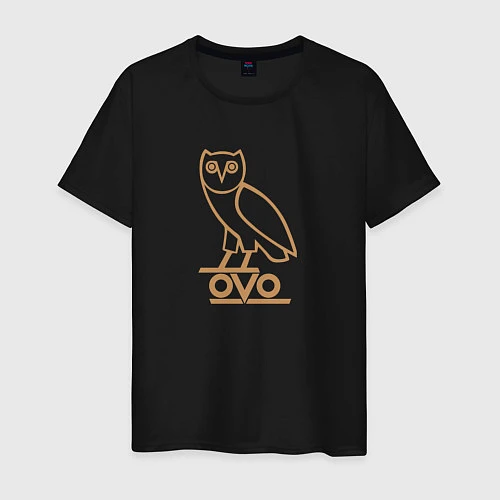 Мужская футболка OVO Owl / Черный – фото 1