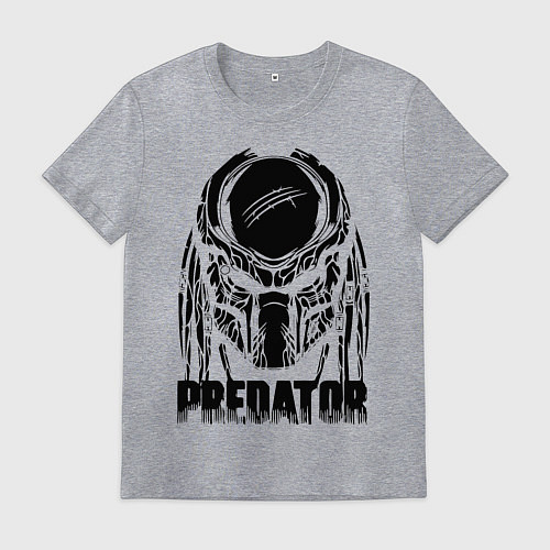 Мужская футболка Predator Mask / Меланж – фото 1