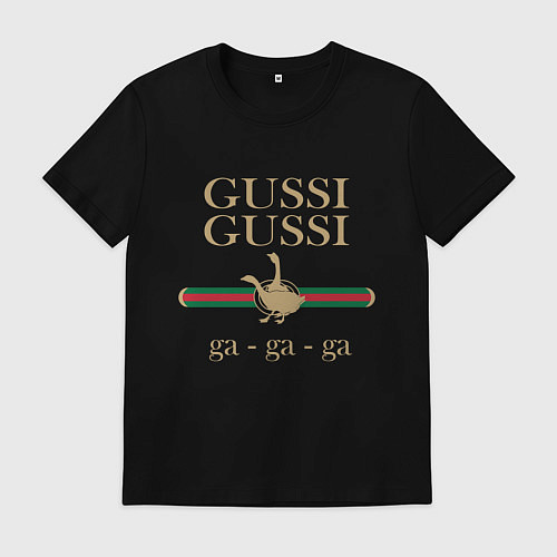 Мужская футболка GUSSI Ga-Style / Черный – фото 1