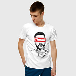Футболка хлопковая мужская Timati Supreme, цвет: белый — фото 2