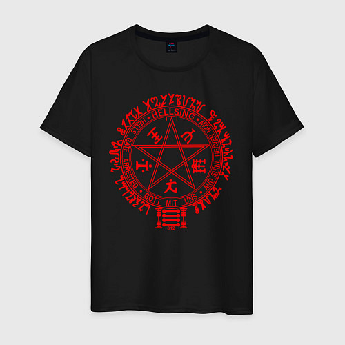 Мужская футболка Alucard Pentagram / Черный – фото 1
