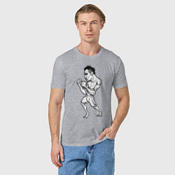 Футболка хлопковая мужская Tony Ferguson art, цвет: меланж — фото 2