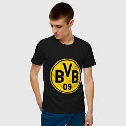 Футболка хлопковая мужская BVB 09 цвета черный — фото 2