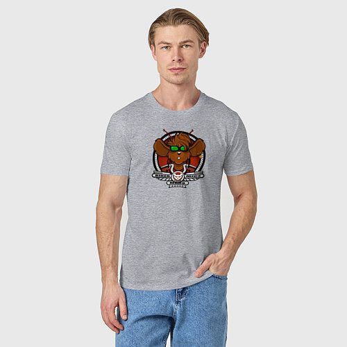 Мужская футболка Biker Mice from Mars Throttle / Меланж – фото 3