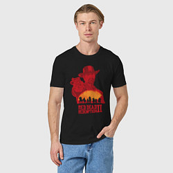 Футболка хлопковая мужская Red Dead Redemption 2, цвет: черный — фото 2