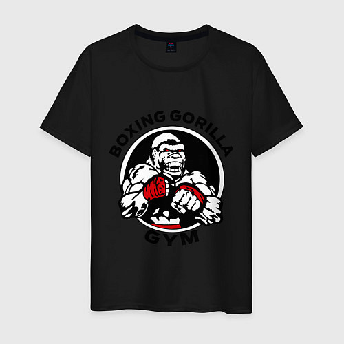 Мужская футболка Boxing gorilla gym / Черный – фото 1