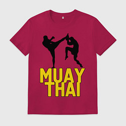 Футболка хлопковая мужская Muay Thai, цвет: маджента