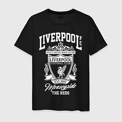 Футболка хлопковая мужская Liverpool: Est 1892 цвета черный — фото 1