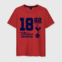 Футболка хлопковая мужская FC Tottenham 1882, цвет: красный