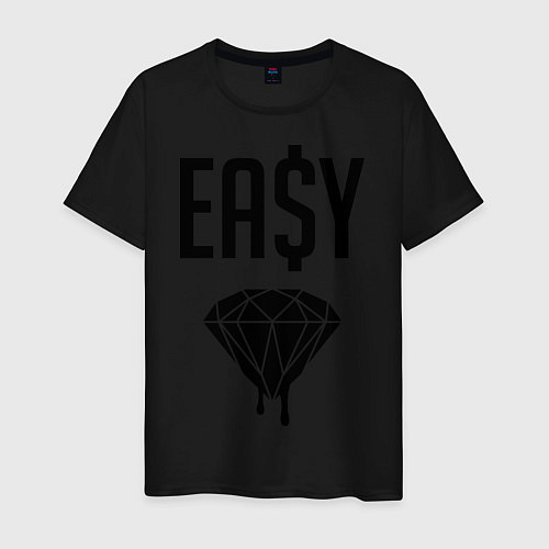 Мужская футболка Easy Diamond / Черный – фото 1