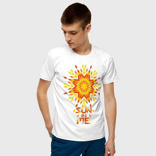 Мужская футболка Sun in me / Белый – фото 3