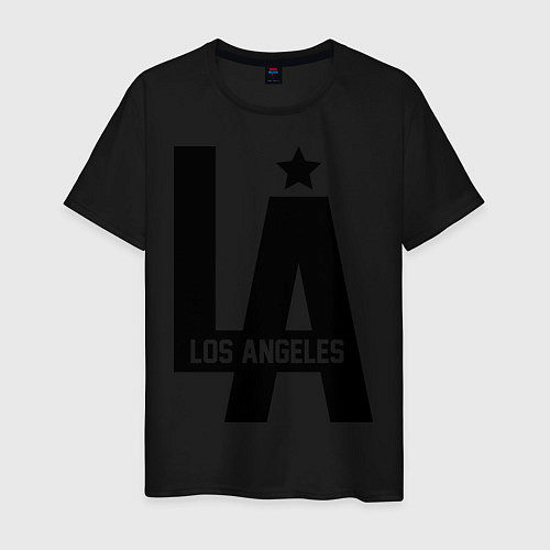 Мужская футболка Los Angeles Star / Черный – фото 1
